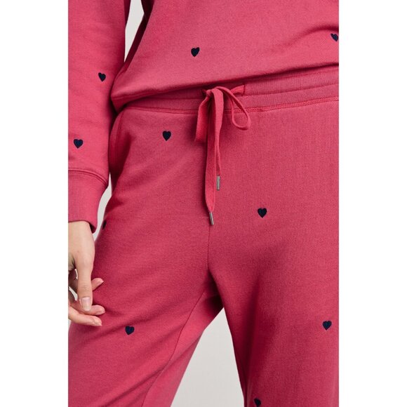 Rails Kingston Embroidered  Pink Midnight Hearts Sweatpants Size M NEW - Picture 3 of 5